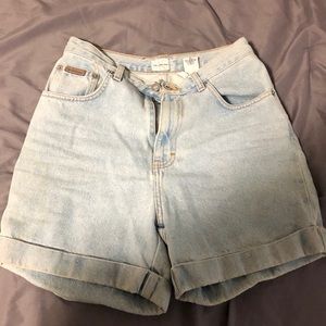 High waisted Calvin Klein Jean shorts